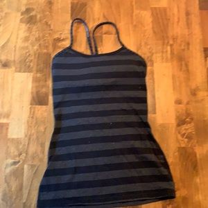 Black striped Lululemon top